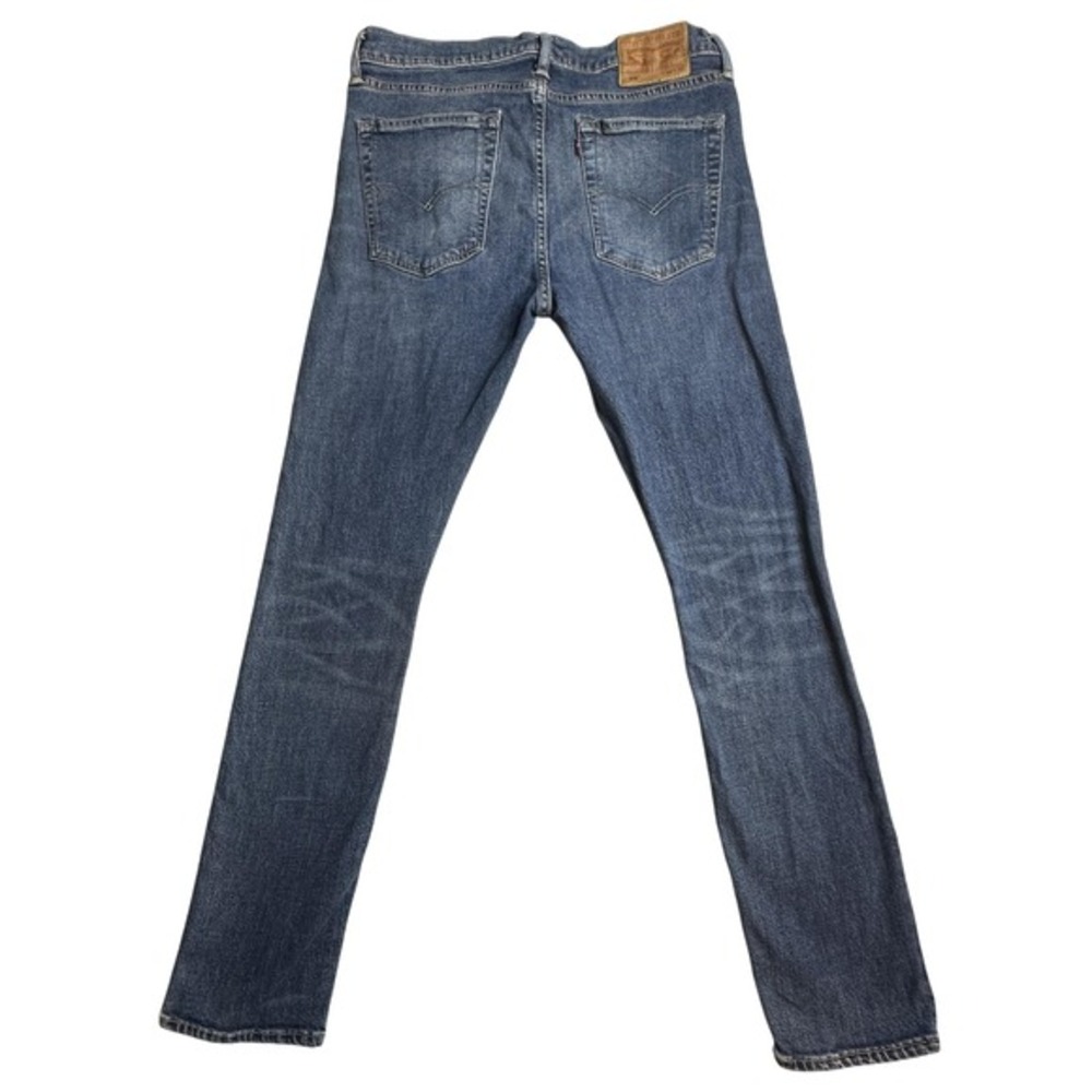 Levis 519 Skinny Jeans Mens 36x32 (33x29) Medium‎ Blue Stretch Denim 5 Pocket